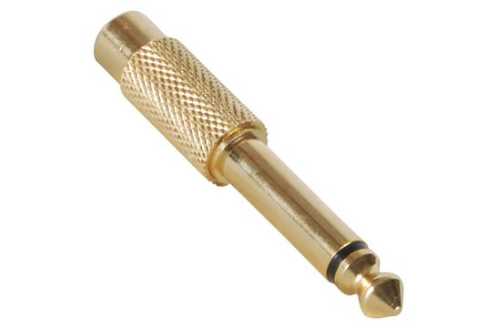 6.35mm monoplug naar RCA Jack