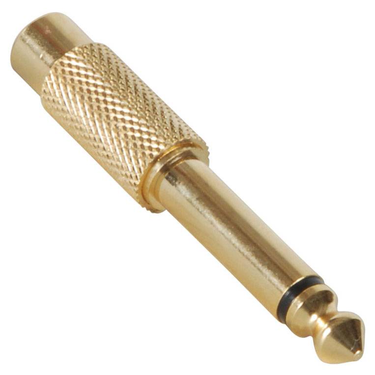 6.35mm monoplug naar RCA Jack