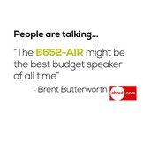 B652-AIR 16.5cm 2-Way Bookshelf Speaker with AMT Tweeter Pair