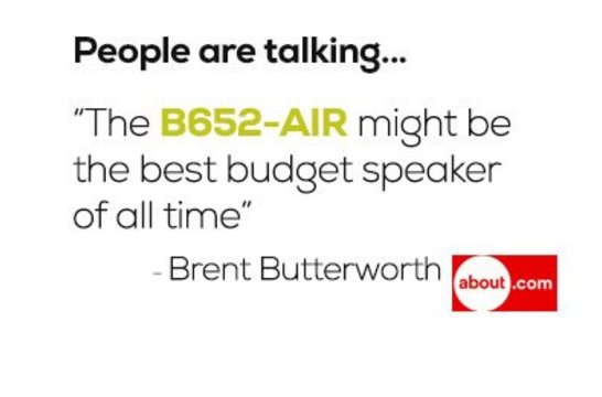 B652-AIR 16.5cm 2-Way Bookshelf Speaker with AMT Tweeter Pair