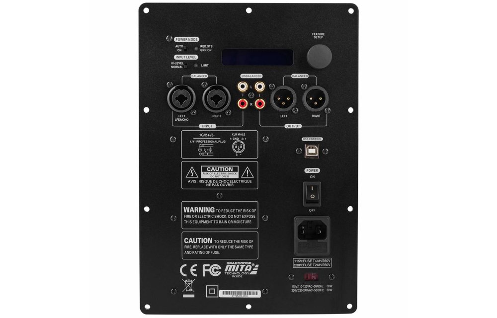 SPA250DSP Subwoofer Plate Amplifier
