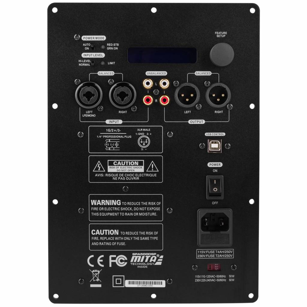 SPA500DSP Subwoofer Plate Amplifier