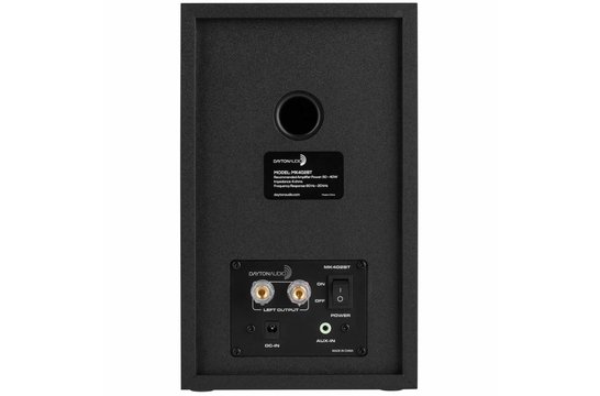 MK402BTX Aktiv-Bluetooth 2-Wege Regal-Lautsprecherpaar mit 3,5 mm Aux-Eingang