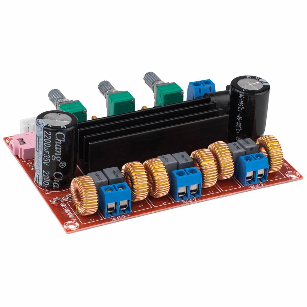 2 x 50W + 100W Class D 2.1 versterkermodule with Volume Controls - TPA3116D2