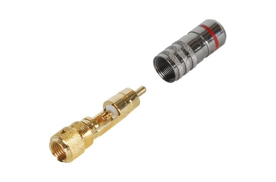 Audiophile vergrendelbaar RCA-koppelstuk 2 paar