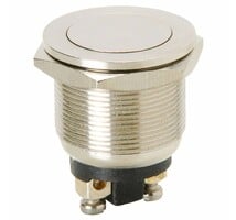Momentary N.O. Metal Flat Push Button Switch