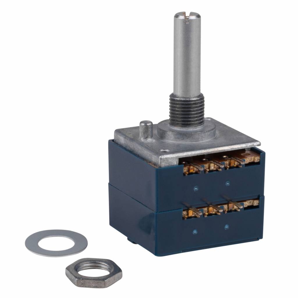 Audio Taper Stereo Potentiometer 1/4'' Shaft | 10k Ω