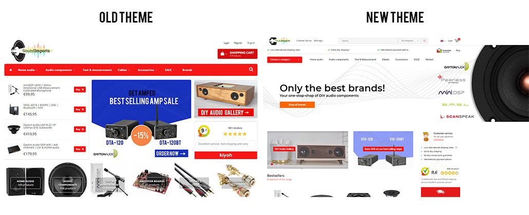 New webshop theme