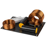 Black Perforated Crossover Board | Pair | 12,70 x 17,78 cm printplaten