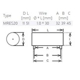 MRES20-0,10 | 0,10 Ω | 20 W | 2% | Mresist SUPREME Audiophile Weerstands