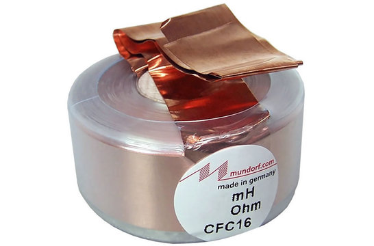 CFC16-0,68 | 0,68 mH | 0,29 Ω | 2% | 16,5 AWG | MCoil Foil crossover coil