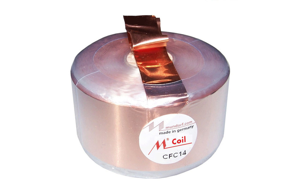 CFC14-3,90 | 3,90 mH | 0,55 Ω | 2% | 14 AWG | MCoil Foil crossover coil