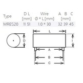 MRES20-2,70 | 2,70 Ω | 20 W | 2% | Mresist SUPREME Audiophile Widerstands