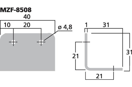 MZF-8508 Metal Corner | Large
