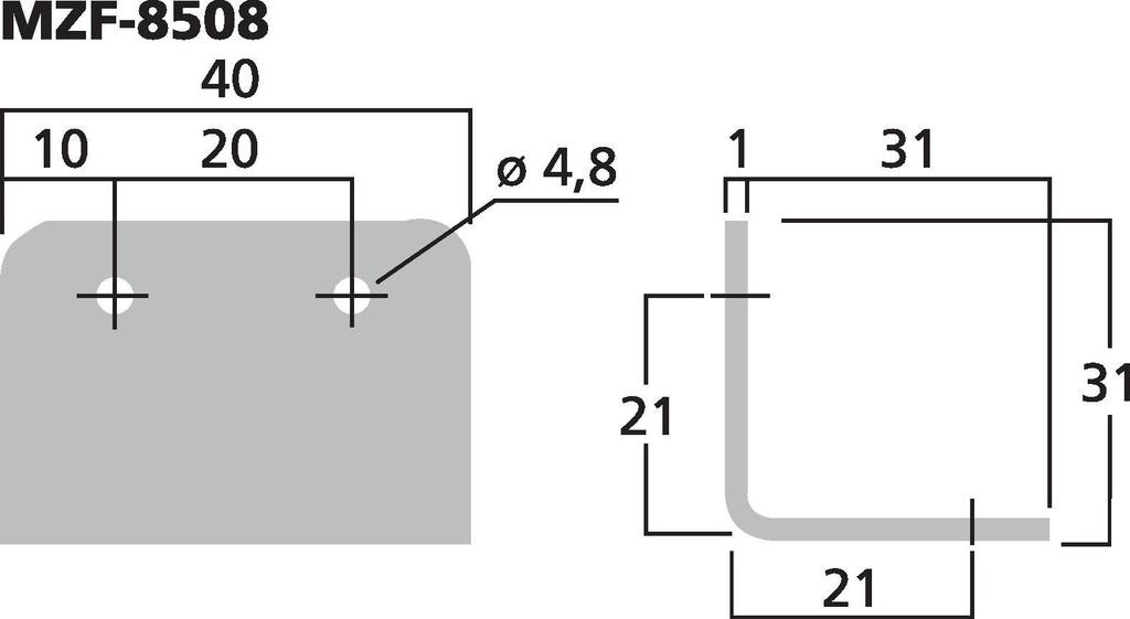 MZF-8508 Metallecke | Groß