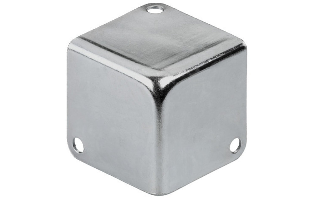 MZF-8502 Metall-Gehäuseecke | vernickelt