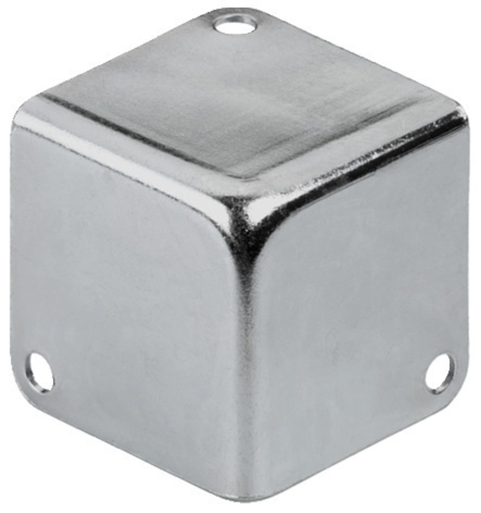 MZF-8502 Metall-Gehäuseecke | vernickelt