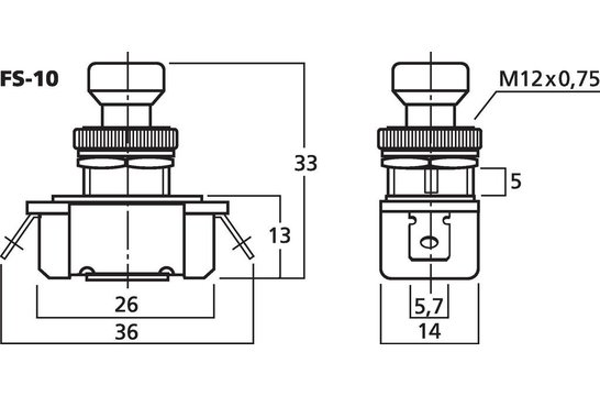 FS-10 Momentary Foot Switch