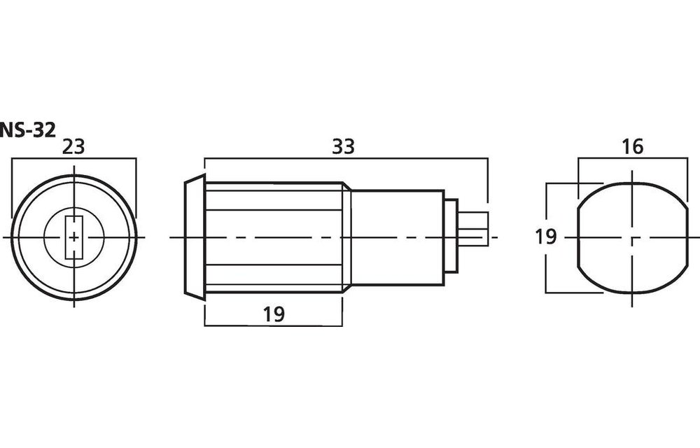 NS-32 Momentary Key Switch