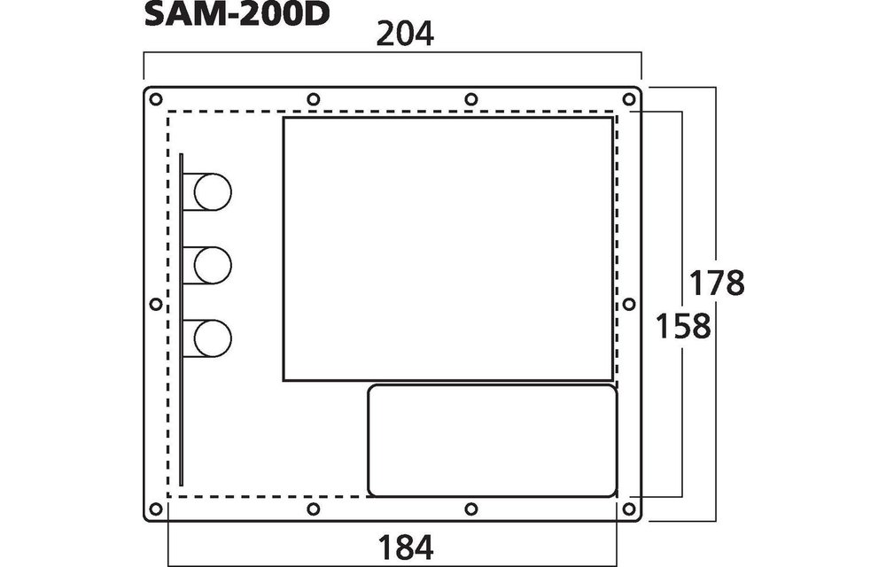 SAM-200D Subwoofer-Einbauverstärker