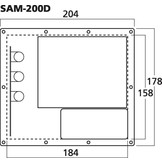 SAM-200D Subwoofer Amplificatore a Piastra
