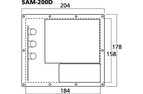 SAM-200D Subwoofer Amplificatore a Piastra