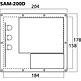 SAM-200D Subwoofer-Plattenverstärker