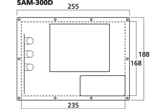SAM-300D Subwoofer Amplificatore a Piastra