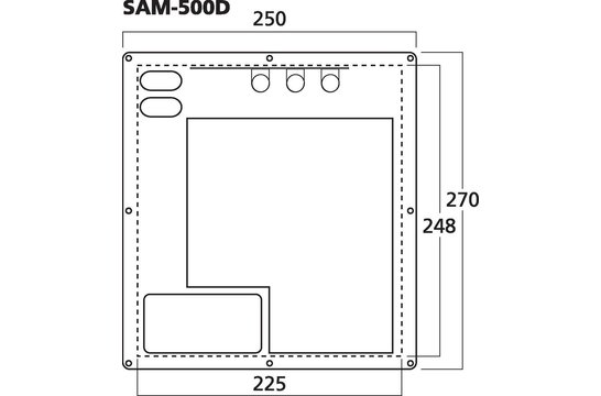 SAM-500D Subwoofer Amplificatore a Piastra