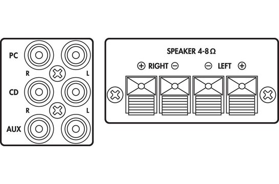 SA-100 mini stereo amplifier