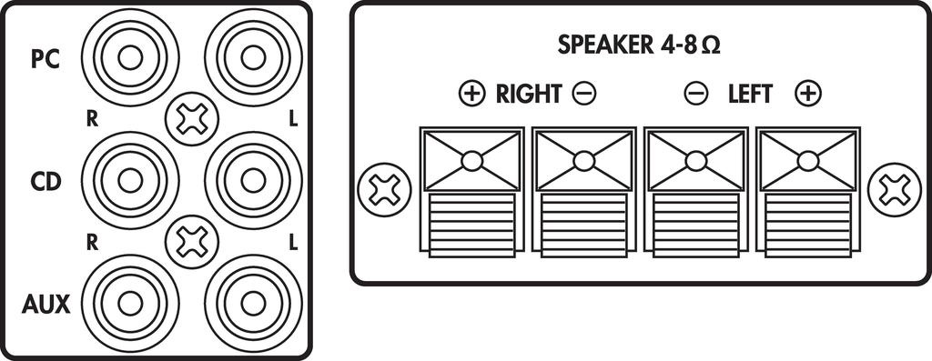 SA-100 mini-stereoversterker
