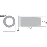 BR-50HP Bassreflexrohr | 43 x 141,5 mm
