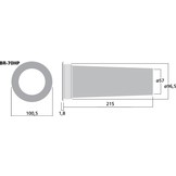 BR-70HP Bassreflexrohr | 57 x 215 mm