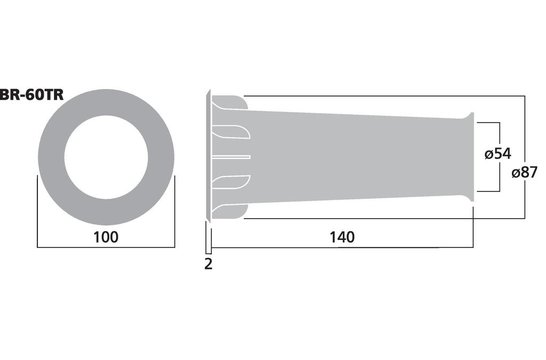 BR-60TR bassreflex port