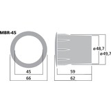MBR-45 Bassreflex Tube | 45 x 62 mm