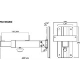 PAST-550/SW Wall Bracket For Speaker Systems