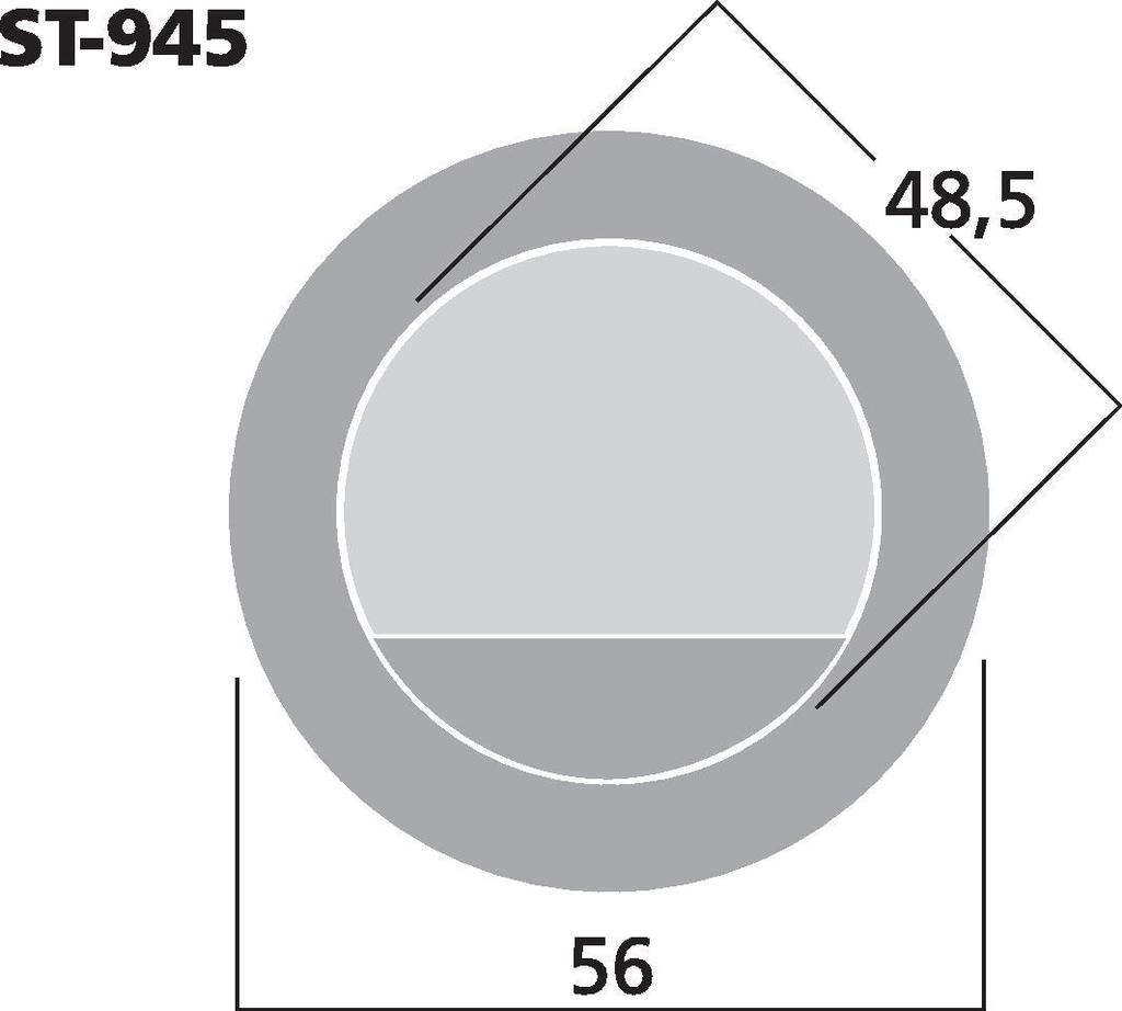 Ronde luidsprekerterminal| Veerbelast | Ø 48,5mm