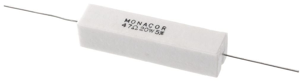 LSR-470/20 | 47 Ω | 20 W | 5% | High-Power Cement Resistor