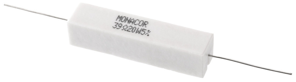 LSR-390/20 | 39 Ω | 20 W | 5% | High-Power Cement Resistor
