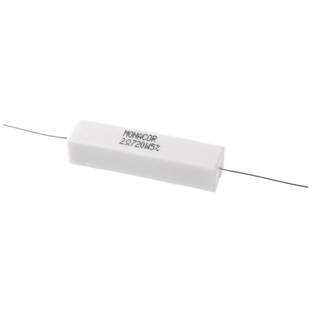 Résistance Ciment Monacor LSR-220/20 - 22 Ω, 20W, Pour Crossover Audio Et Charge
