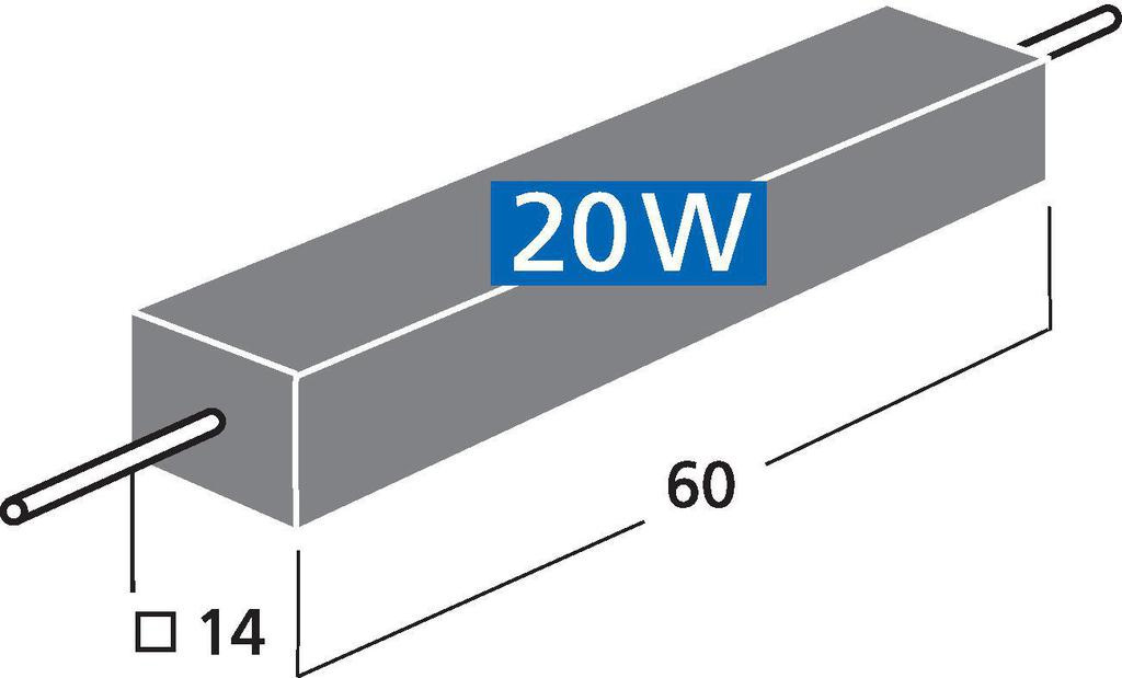 LSR-120/20 | 12 Ω | 20 W | 5% | High-Power Cement Weerstand