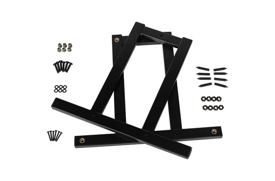 OS-2HD Ausleger Spike Set Für schwere Lautsprecher mit schwarzem Stahlfuß 2 Stück