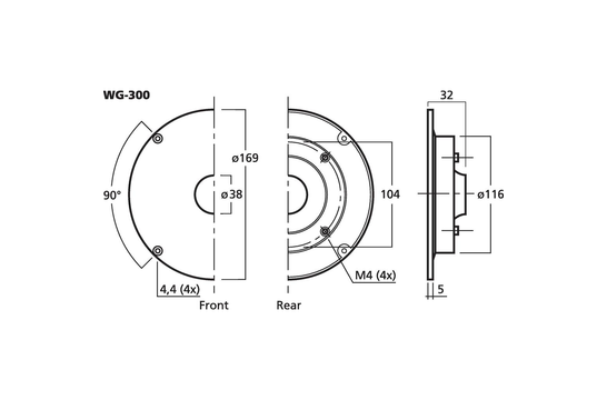 WG-300 6-1/2’’ Waveguide