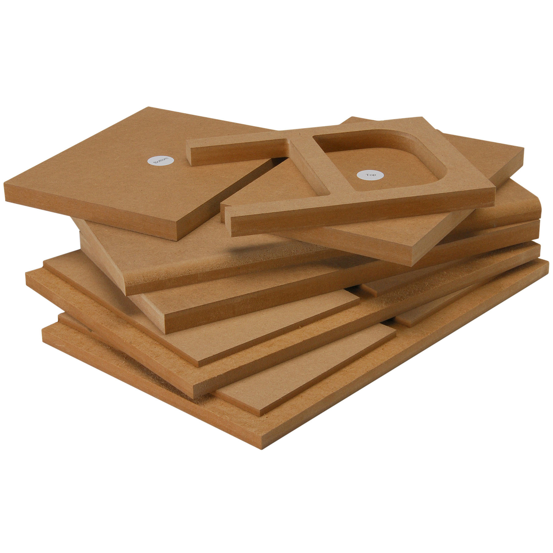 Knock-Down MDF 15,9 L Regallautsprecher-Gehäuse