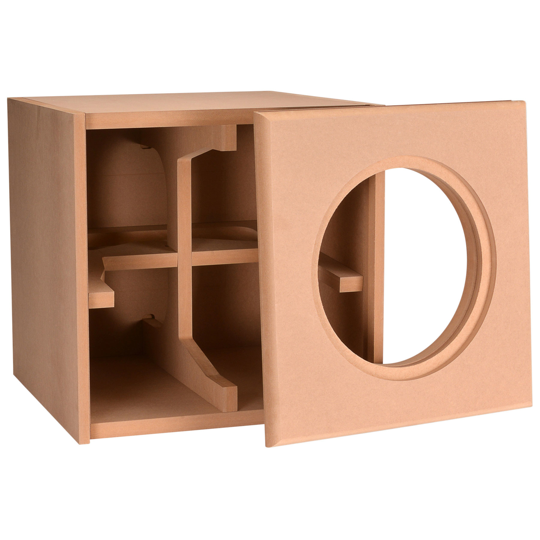 Knock Down Mdf 1 25 Cu Ft Subwoofer Cabinet For 10 Subwoofers