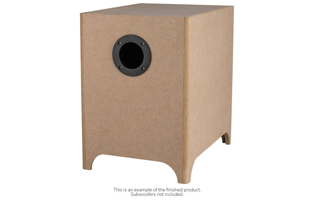 Knock-Down-Gehäuse für Downfiring-Subwoofer DCS165-4 (0,4 cu. ft.)