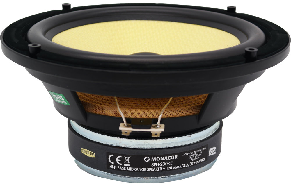 SPH-200KE 8" Kevlar-Membran-Mitteltieftöner 8 Ohm