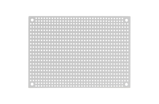 White Perforated Crossover Board | Pair | 8,89 x 12,70 cm Circuit Boards