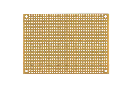 White Perforated Crossover Board | Pair | 8,89 x 12,70 cm Circuit Boards