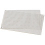 White Perforated Crossover Board | Pair | 12,70 x 17,78 cm Leiterplatten